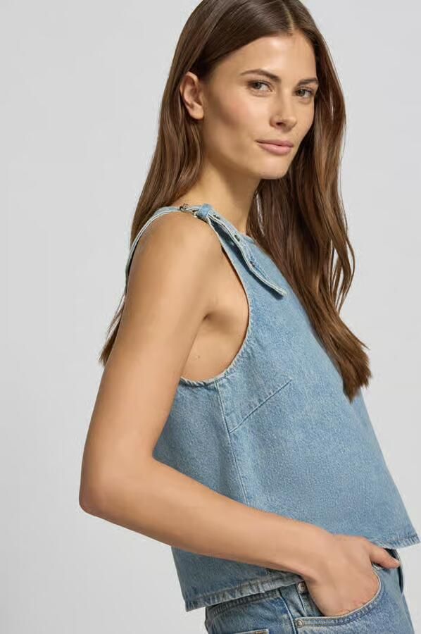 Samsøe Korte top in denimlook model 'MOLLY' - Foto 2
