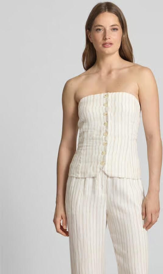 Samsøe Off shoulder-blouse met knoopsluiting model 'SAELLENA' - Foto 2