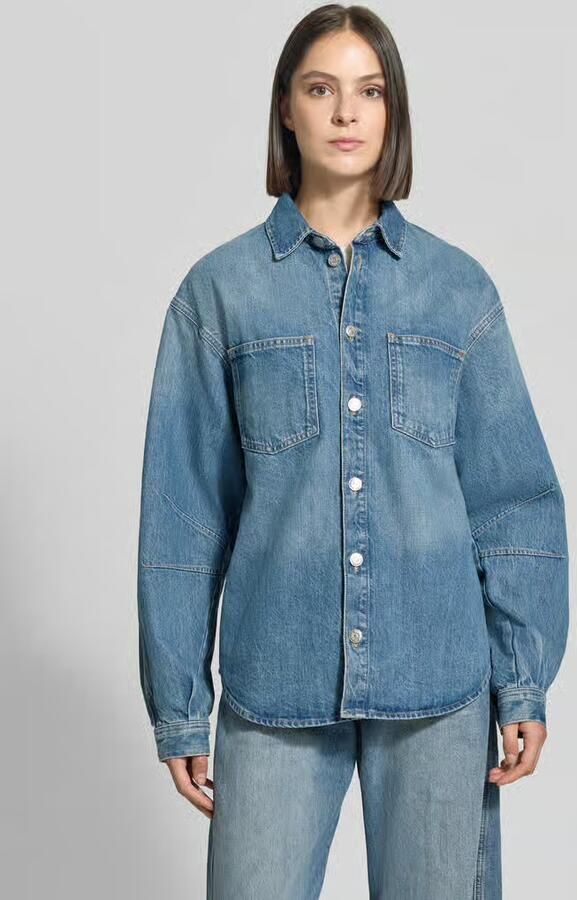 Samsøe oversized overhemdblouse van puur katoen model 'Sahar' - Foto 2