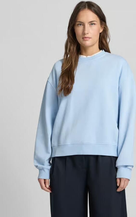 Samsøe Oversized sweatshirt met geribde boorden Model 'SAVAN' - Foto 4