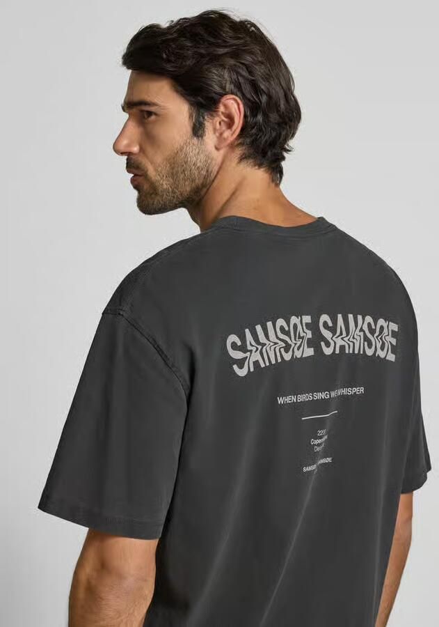 Samsøe Oversized T-shirt met motiefprint model 'SWIRL'