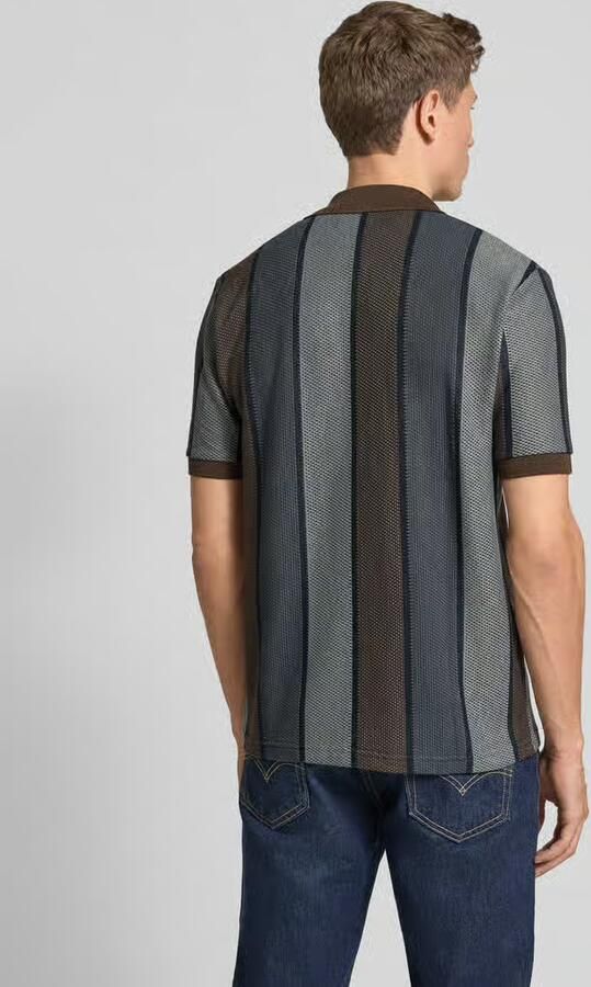 Samsøe Poloshirt met geribde mouwboorden model 'TRAVIS'