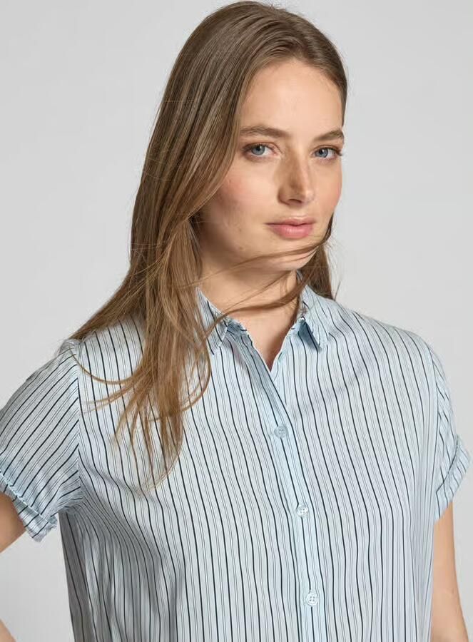Samsøe Regular fit blouse met kentkraag model 'MAJAN'