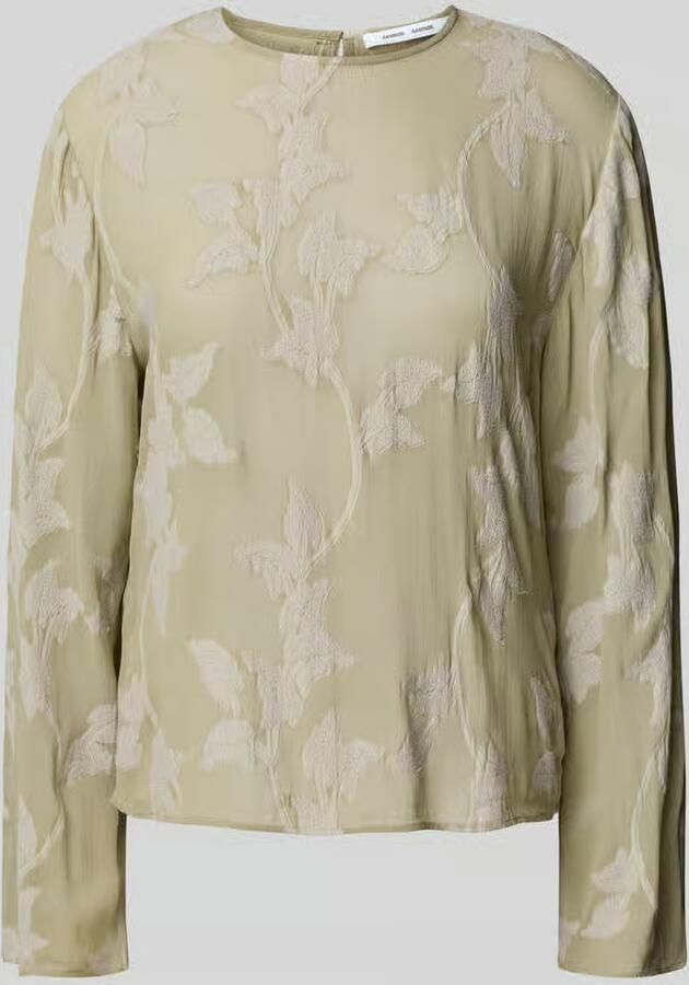 Samsøe Regular fit blouse met ronde hals model 'SAMADDA' - Foto 2