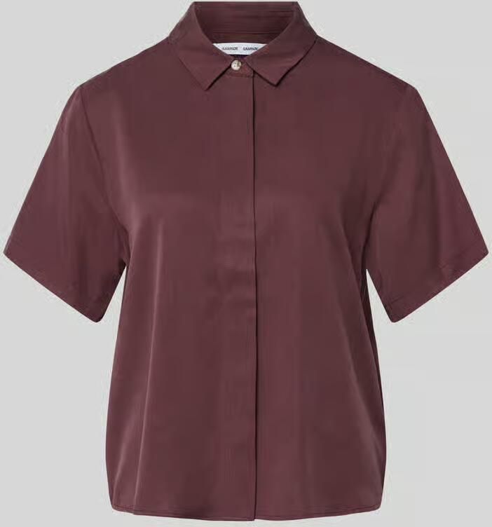 Samsøe Regular fit blouse van Lyocell met verborgen knoopsluiting - Foto 2