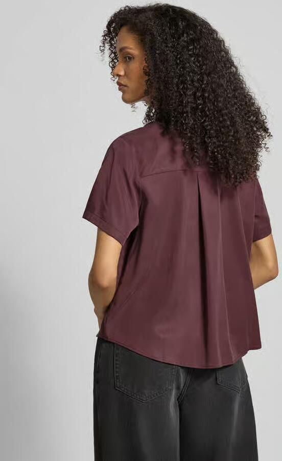 Samsøe Regular fit blouse van Lyocell met verborgen knoopsluiting - Foto 3