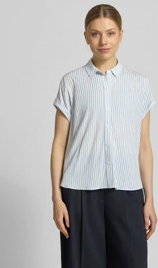 Samsøe regular fit blouse van mix van viscose en elastaan model 'MAJAN' - Foto 4