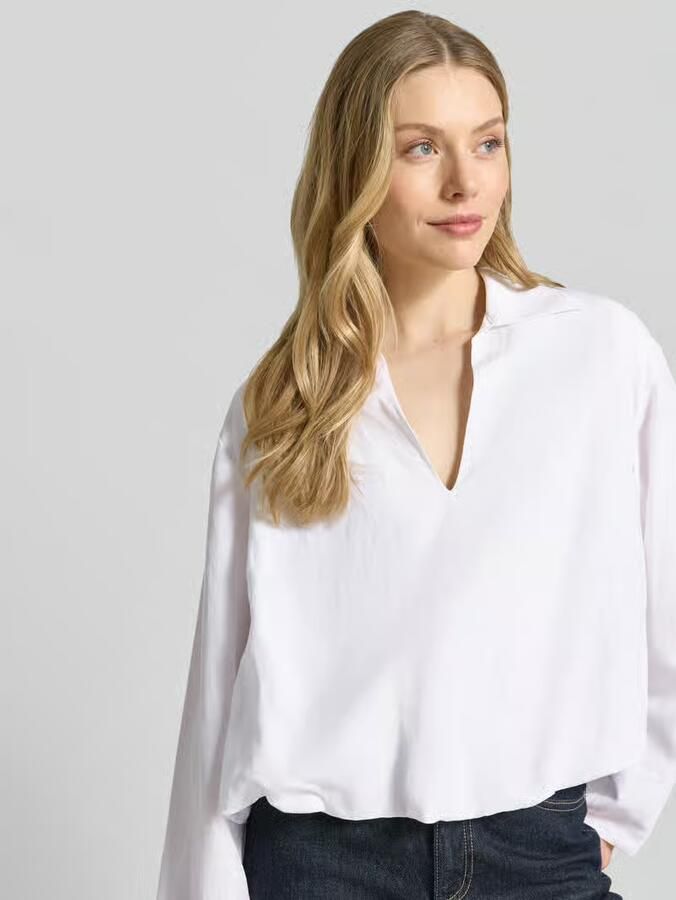 Samsøe regular fit blouse van viscose met V-hals model 'DAPHNE'