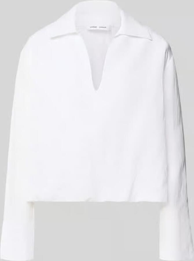 Samsøe regular fit blouse van viscose met V-hals model 'DAPHNE' - Foto 2