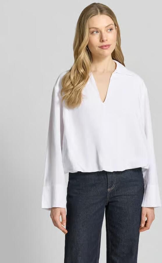 Samsøe regular fit blouse van viscose met V-hals model 'DAPHNE' - Foto 4