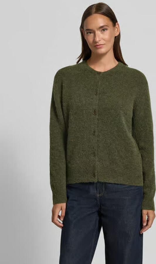 Samsøe Regular fit cardigan van mix van wol en alpaca model 'NOR' - Foto 3