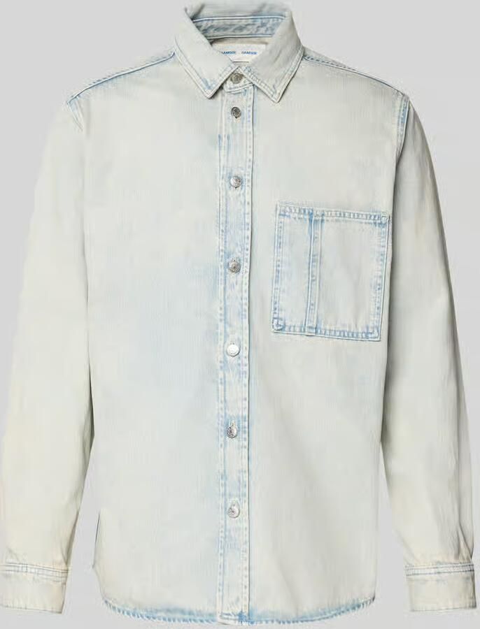 Samsøe regular fit jeanshemd met borstzak model 'DAMON' - Foto 2