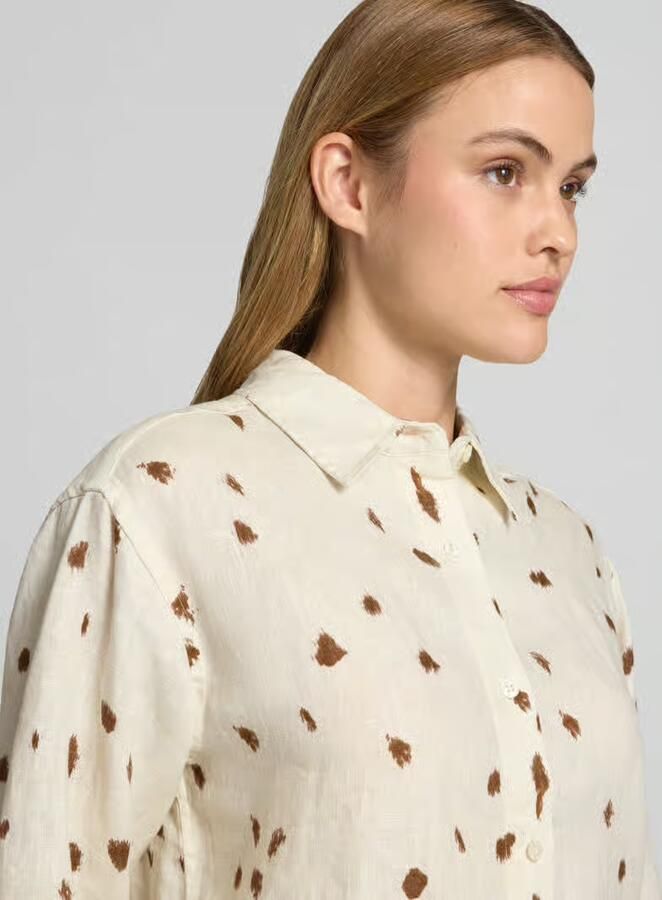 Samsøe regular fit linnen blouse in all-over look model 'LOVES'