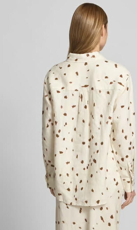 Samsøe regular fit linnen blouse in all-over look model 'LOVES'