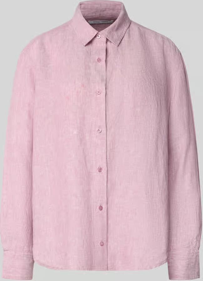 Samsøe regular fit linnen blouse met knoopsluiting - Foto 2