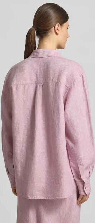 Samsøe regular fit linnen blouse met knoopsluiting - Foto 4
