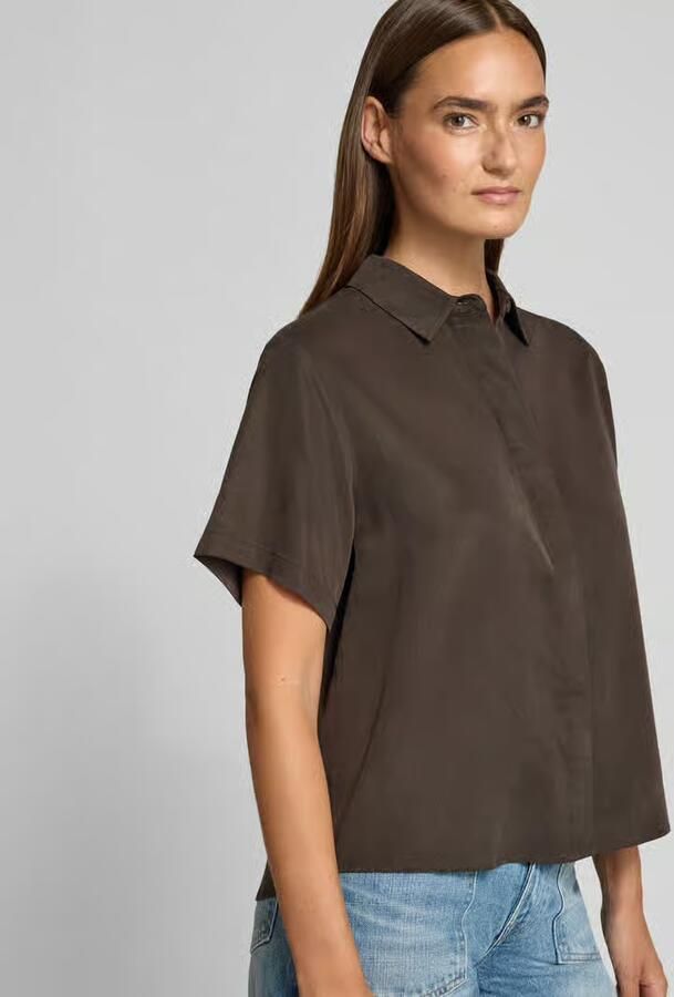 Samsøe regular fit overhemdblouse met 1 2-mouwen model 'MINA'