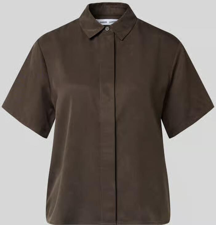 Samsøe regular fit overhemdblouse met 1 2-mouwen model 'MINA' - Foto 2