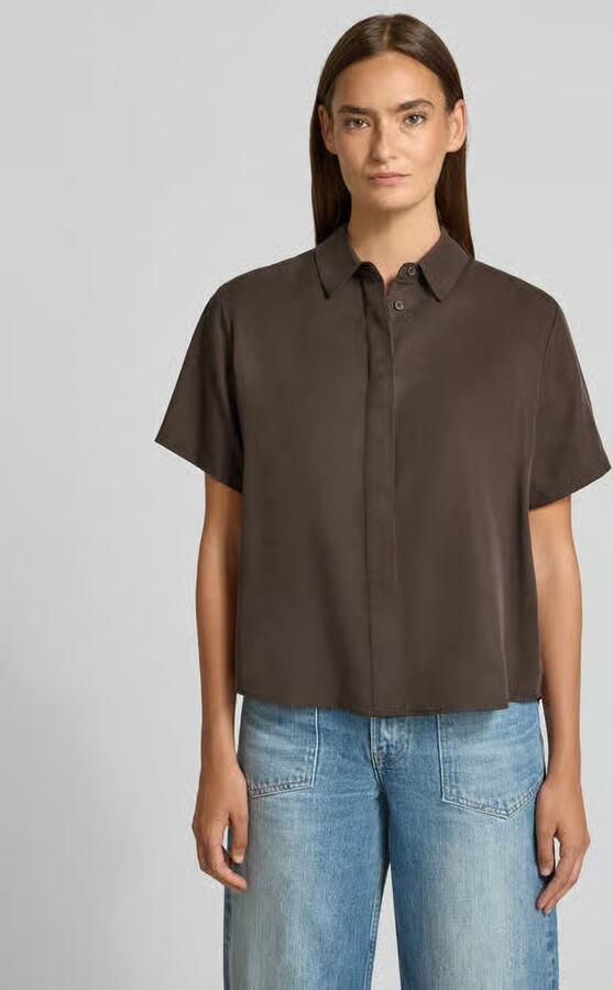 Samsøe regular fit overhemdblouse met 1 2-mouwen model 'MINA' - Foto 4