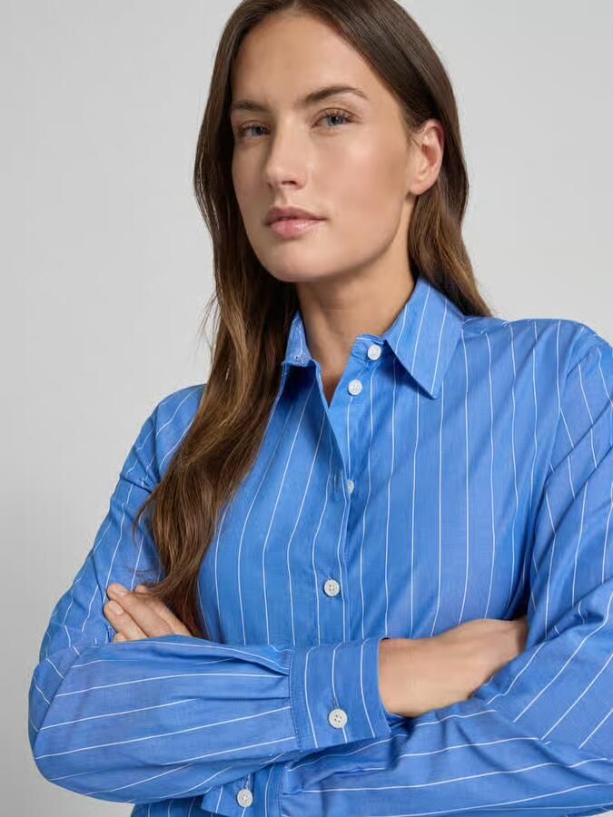 Samsøe Regular fit overhemdblouse van puur katoen model 'Adison'