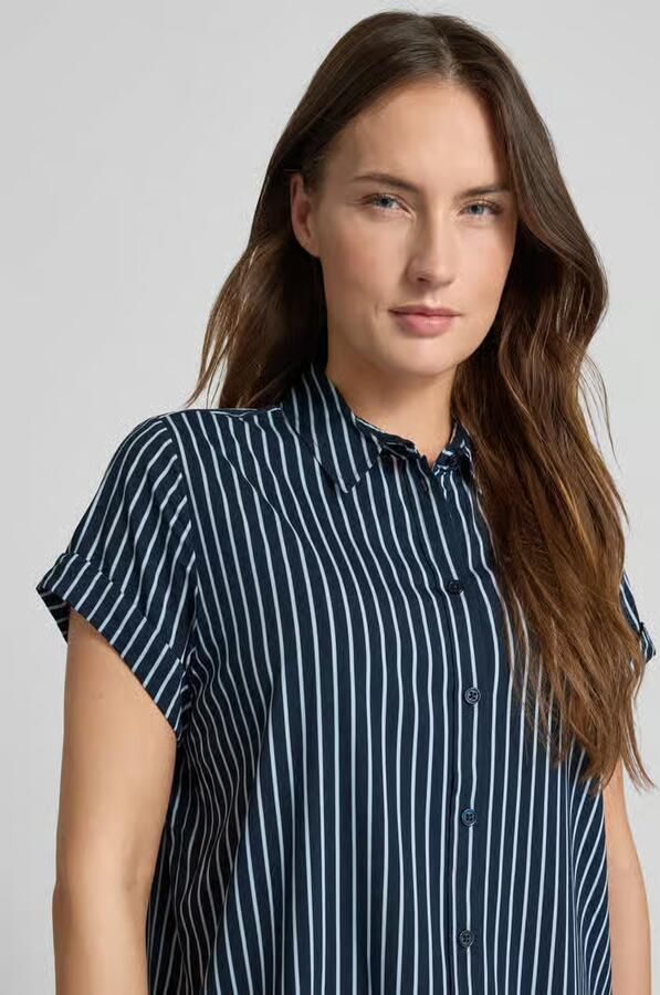 Samsøe Regular fit overhemdblouse van viscosemix model 'Majan'