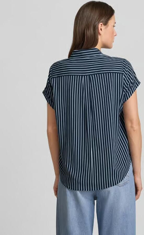 Samsøe Regular fit overhemdblouse van viscosemix model 'Majan' - Foto 3