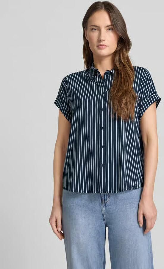 Samsøe Regular fit overhemdblouse van viscosemix model 'Majan' - Foto 4