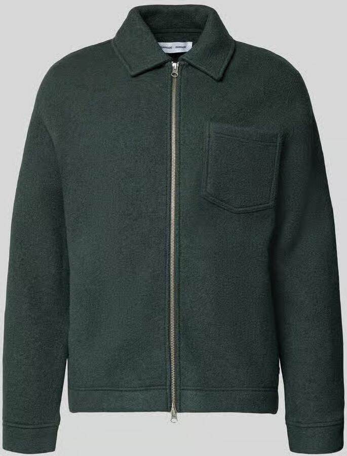 Samsøe Regular fit overhemdjack van zuivere wol model 'HANNES' - Foto 2