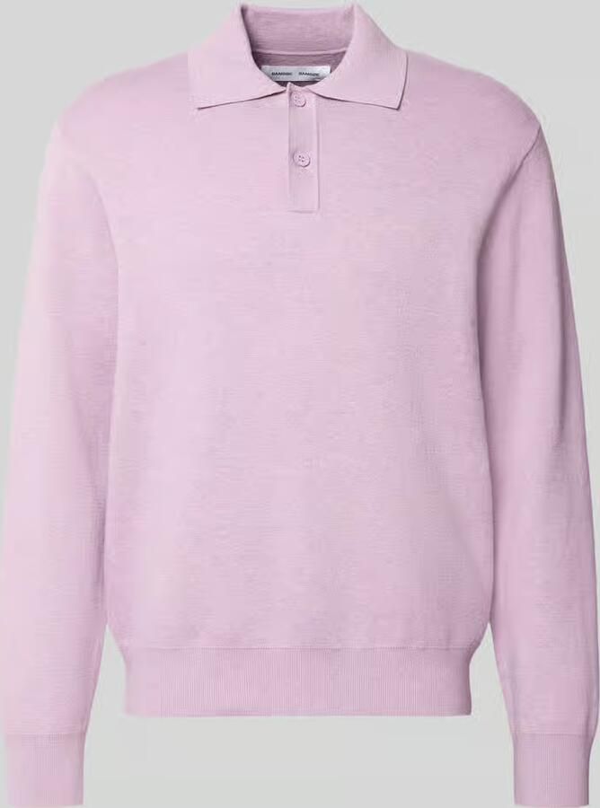 Samsøe Regular fit poloshirt van katoenmix model 'Sanino'