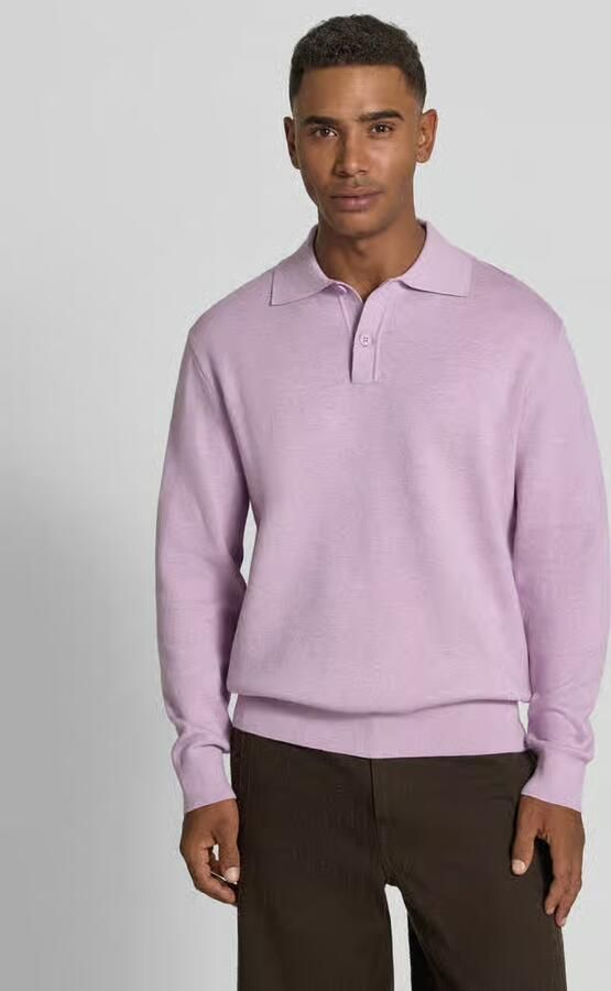 Samsøe Regular fit poloshirt van katoenmix model 'Sanino' - Foto 3