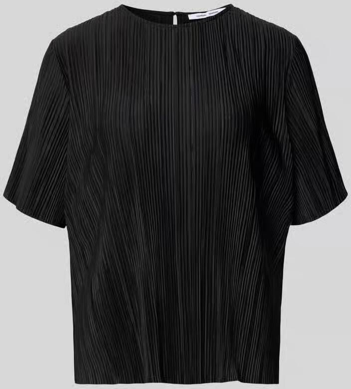 Samsøe Relaxed fit blouse met korte mouwen en ronde hals model 'Uma' - Foto 2