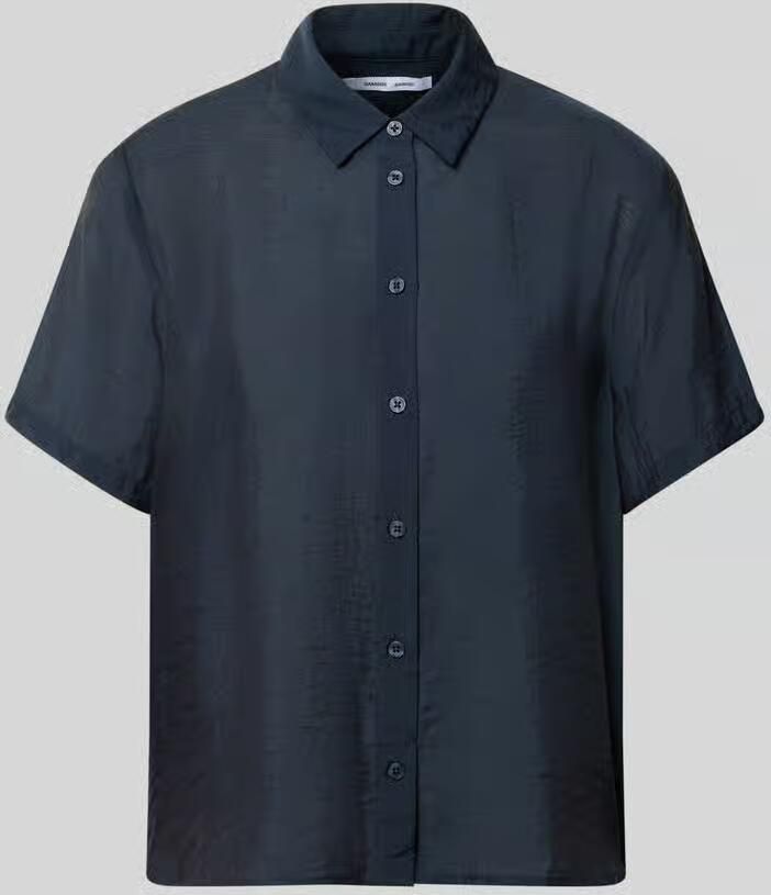 Samsøe relaxed fit blouse van modalmix met zijde-aandeel model 'MINA' - Foto 2