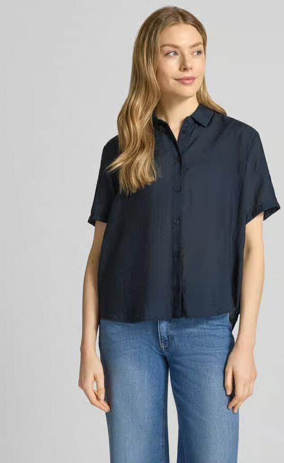 Samsøe relaxed fit blouse van modalmix met zijde-aandeel model 'MINA' - Foto 2