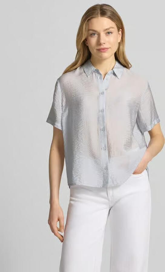 Samsøe relaxed fit blouse van modalmix met zijde-aandeel model 'MINA' - Foto 4