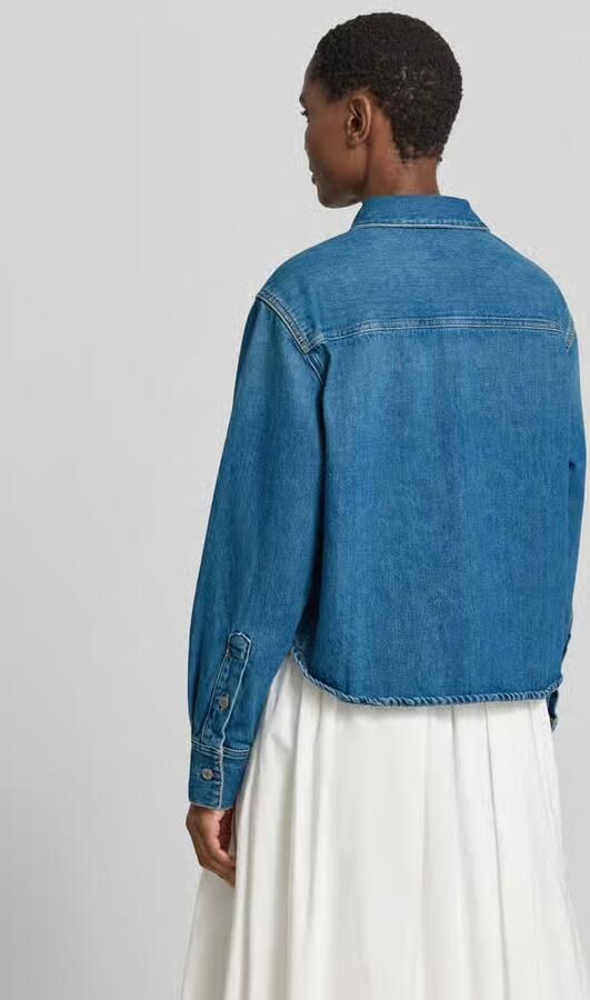 Samsøe relaxed fit jeansblouse met knoopsluiting model 'CELIA'