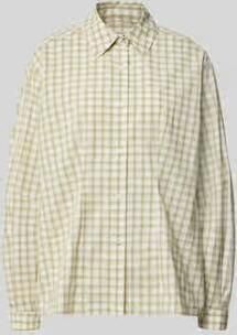 Samsøe relaxed fit overhemdblouse van katoenmix