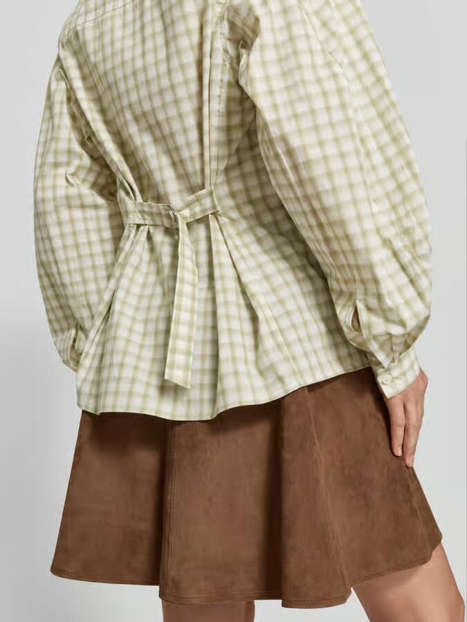 Samsøe relaxed fit overhemdblouse van katoenmix - Foto 2