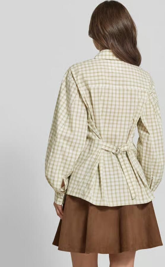Samsøe relaxed fit overhemdblouse van katoenmix - Foto 3