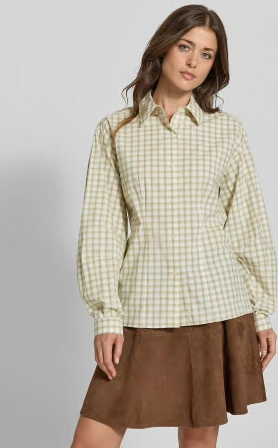 Samsøe relaxed fit overhemdblouse van katoenmix - Foto 2