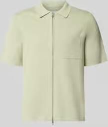 Samsøe slim fit poloshirt met tweewegritssluiting model 'RICO'