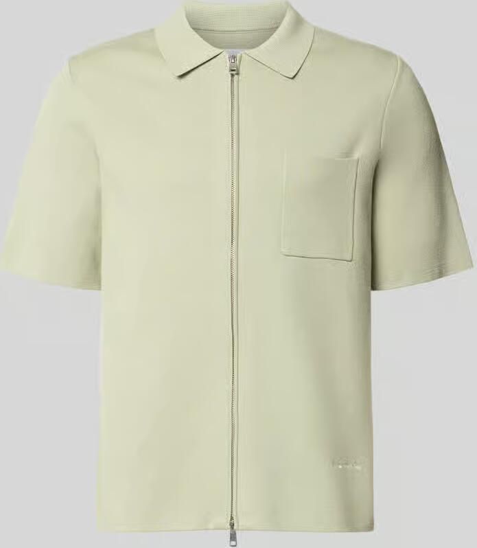 Samsøe slim fit poloshirt met tweewegritssluiting model 'RICO'