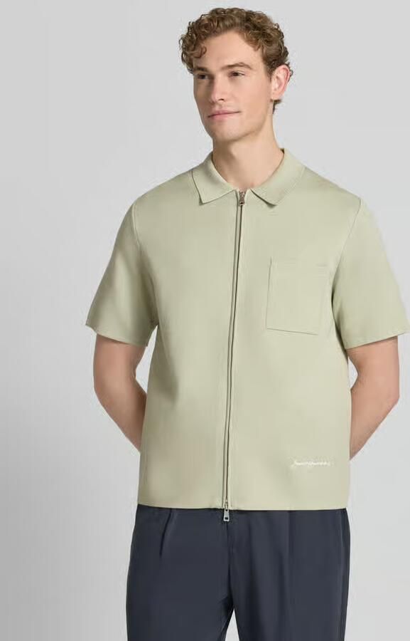 Samsøe slim fit poloshirt met tweewegritssluiting model 'RICO' - Foto 2