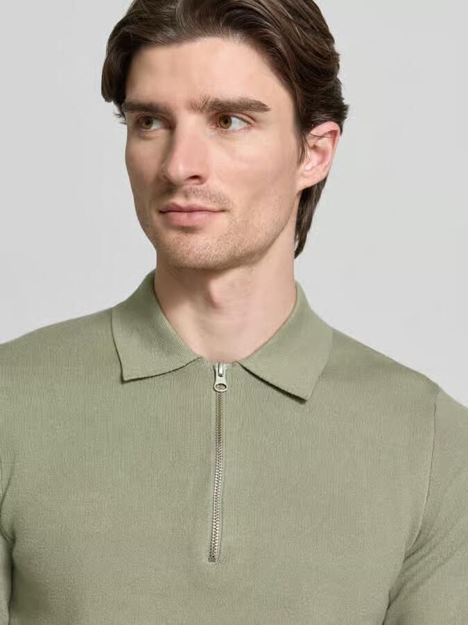 Samsøe Slim fit pullover met polokraag model 'GUNA'