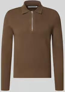 Samsøe Slim fit pullover met polokraag model 'GUNA'