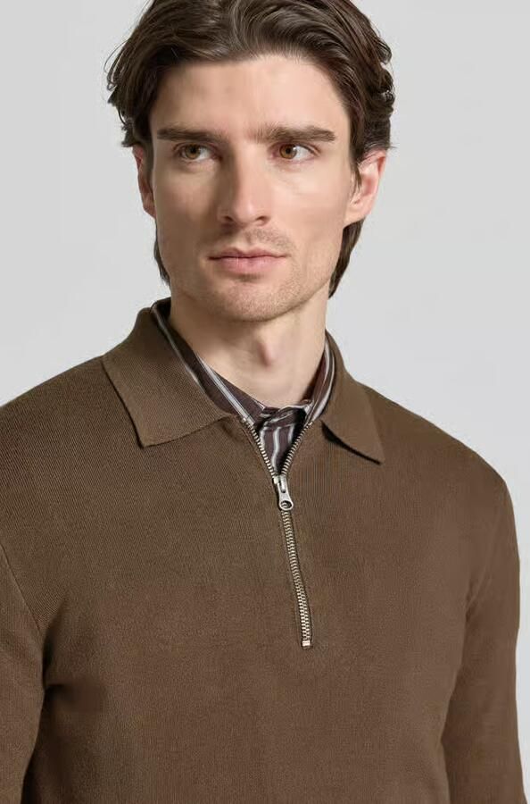 Samsøe Slim fit pullover met polokraag model 'GUNA'