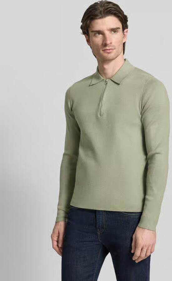 Samsøe Slim fit pullover met polokraag model 'GUNA' - Foto 3