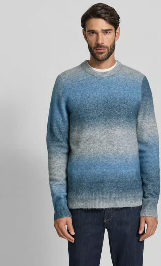 Samsøe Slim fit pullover met wol en alpaca in gebreide look - Foto 2