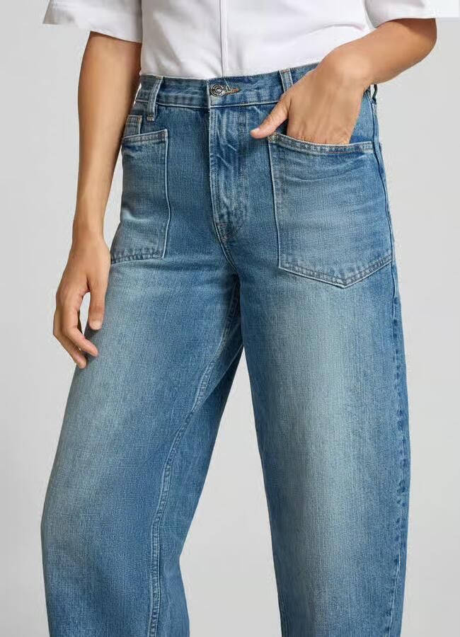 Samsøe straight fit jeans in verkorte pasvorm model 'VEYRA'