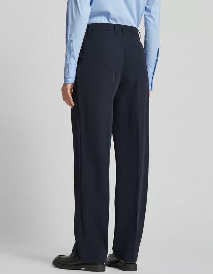 Samsøe Straight leg stoffen broek met bandplooien model 'RAMONA'