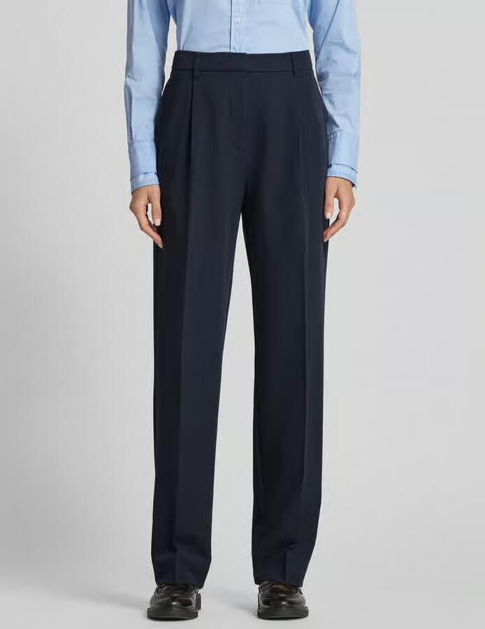 Samsøe Straight leg stoffen broek met bandplooien model 'RAMONA' - Foto 2